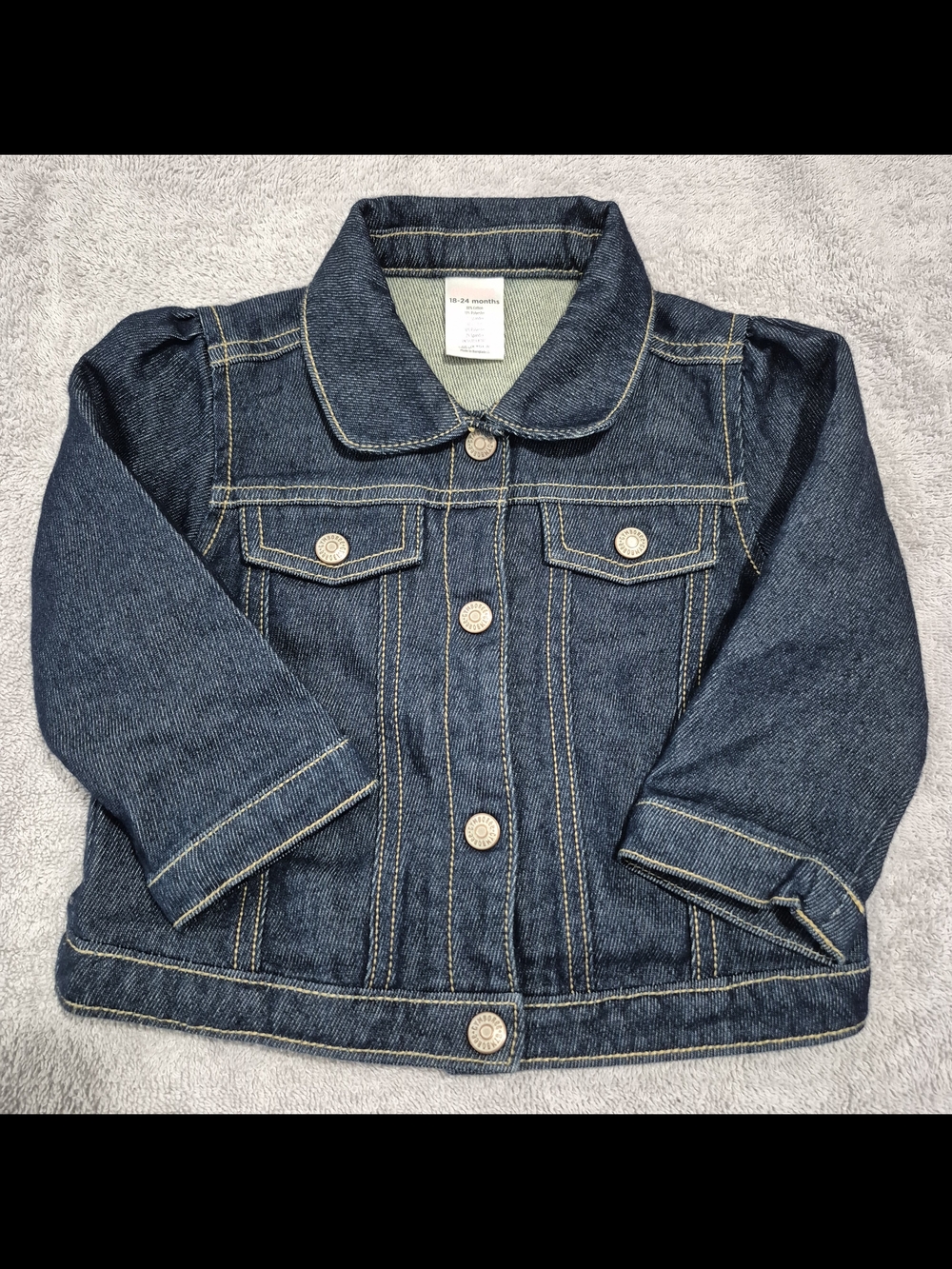 Gymboree Indigo Denim Jacket with Contrast Stitching